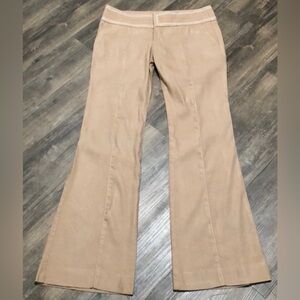 bebe Linen pants Flare trousers SZ 8